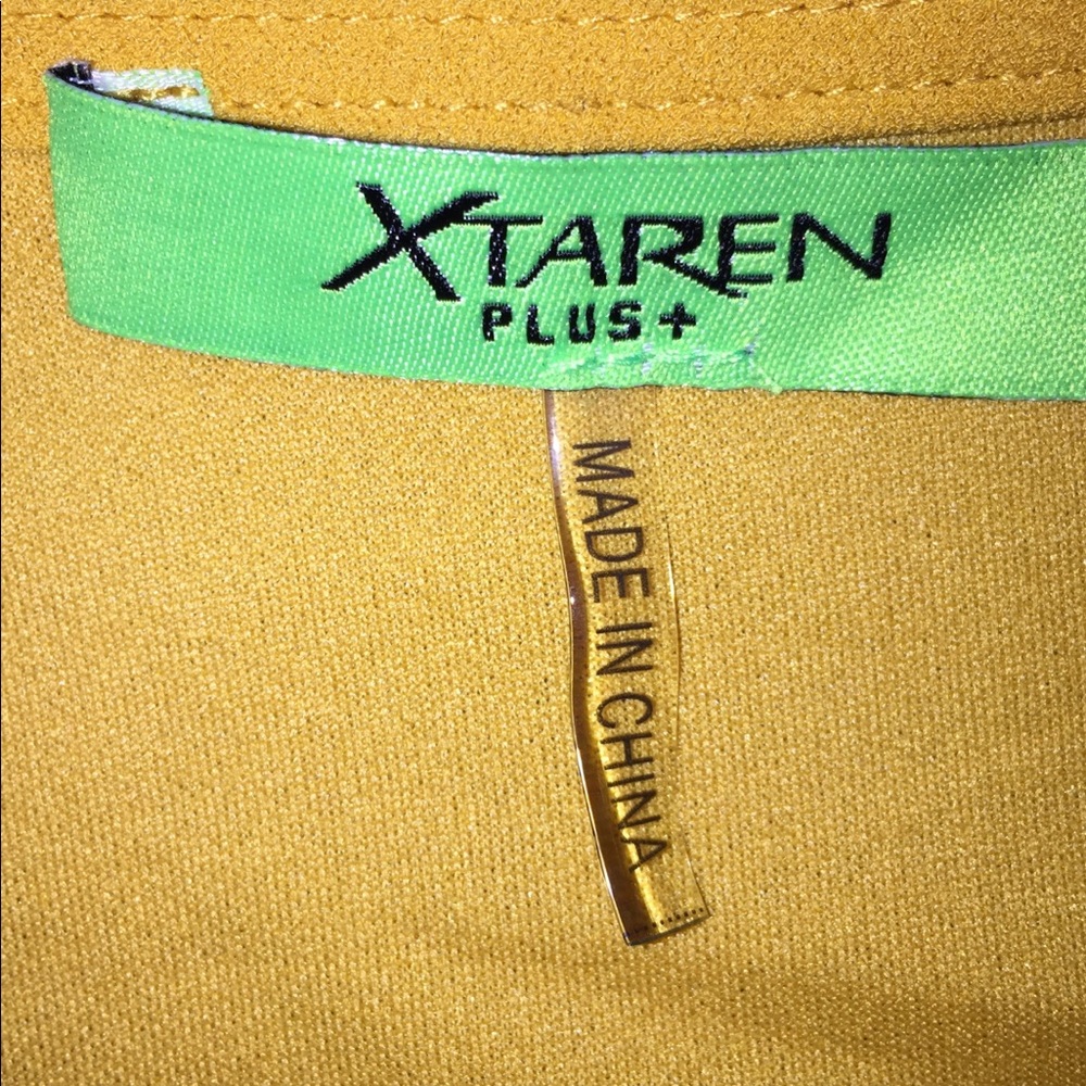 Mustard romper size 1xl - Picture 3 of 4
